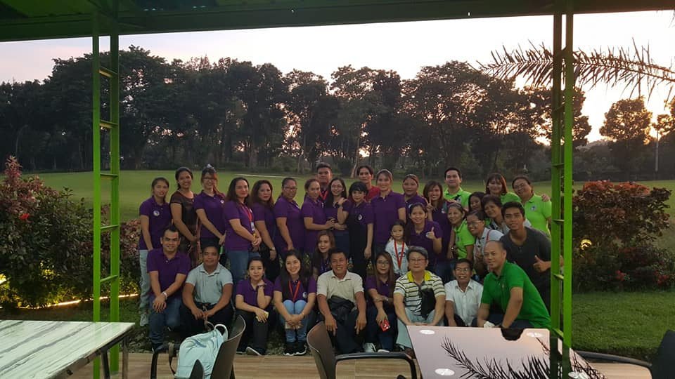 Faculty group photograph outdoors